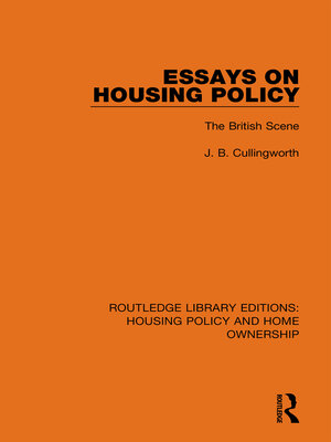 cover image of Essays on Housing Policy